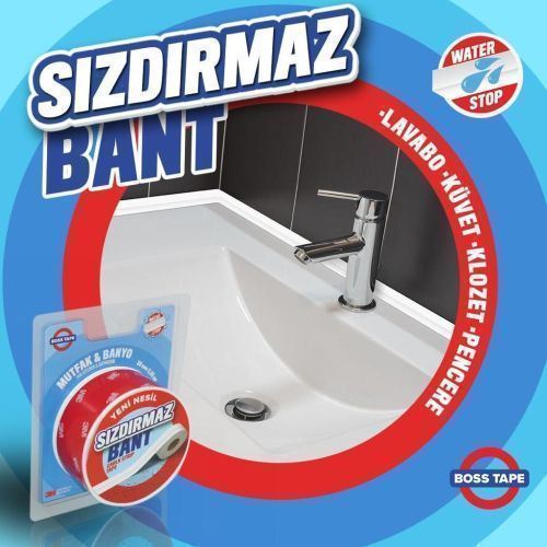 KÜVET KENAR SIZDIRMAZLIK BANDI BEYAZ 38 MM x 3,35 MT